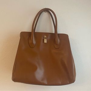Tan leather Furla bag